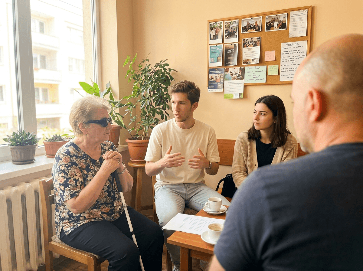 A public space where assistive technology can support access